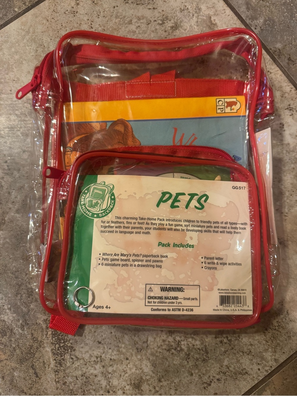 NWT Lakeshore Early Learning "Pets" Take-Home Pack is designed for ages 4+